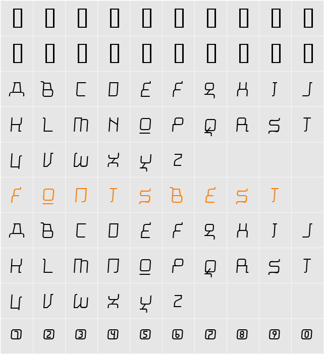 Missu Character Map