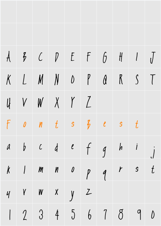 CBX-Anex Character Map