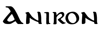 Aniron Font Image