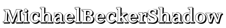 MichaelBeckerShadow Font Image