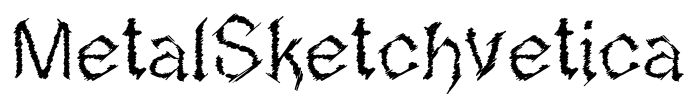 MetalSketchvetica Font Image