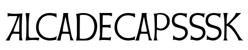 AlcadeCapsSSK Font Image