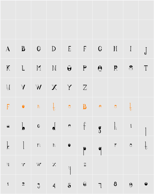 Alquimia Character Map