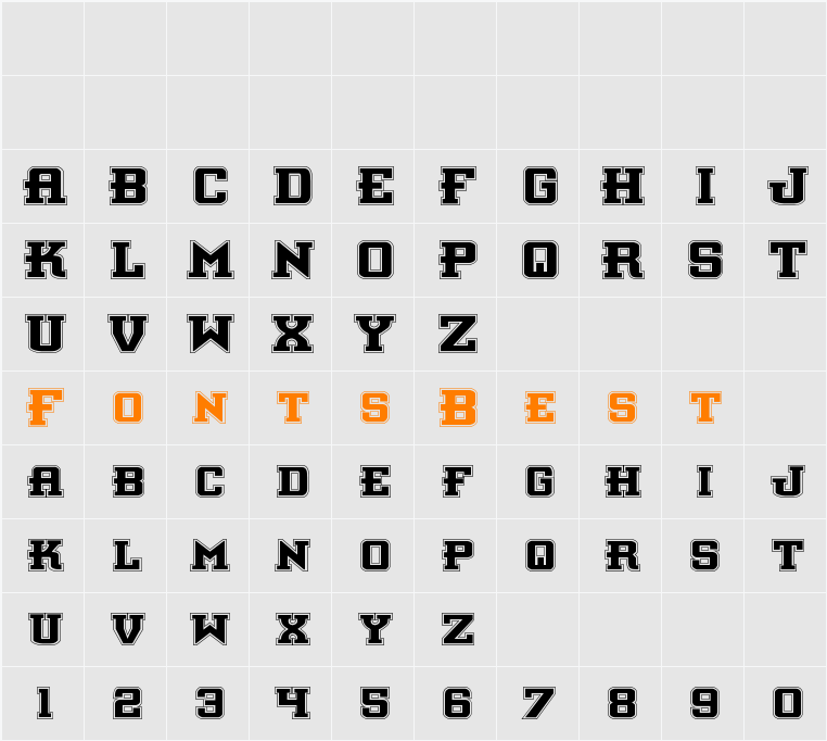 Interceptor Pro Character Map