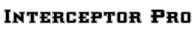 Interceptor Pro Font Image