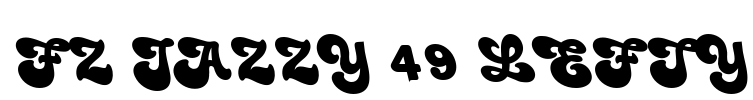 FZ JAZZY 49 LEFTY Font Image