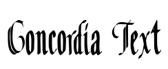 Concordia Text Font Image