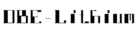 DBE-Lithium Font Image