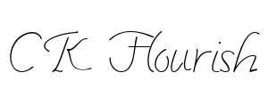 CK Flourish Font Image