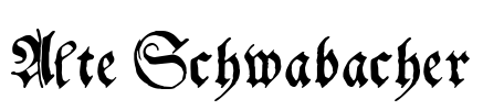 Alte Schwabacher Font Image