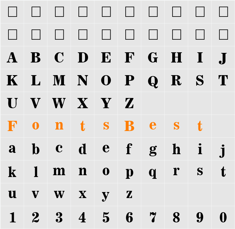 Corsair Character Map