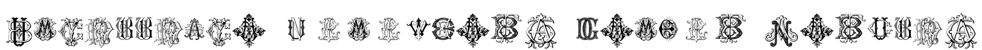 Intellecta Monograms Random Samples Font Image