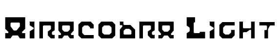 Airacobra Light Font Image