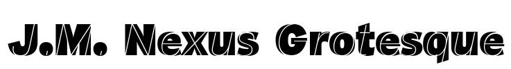 J.M. Nexus Grotesque Font Image