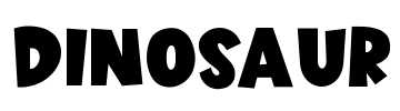 Dinosaur Font Image