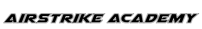 Airstrike Academy Font Image