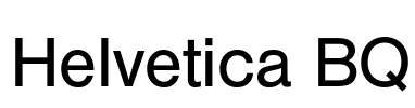 Helvetica BQ Font Image