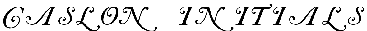 Caslon Initials Font Image