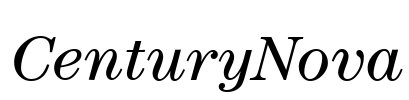 CenturyNova Font Image