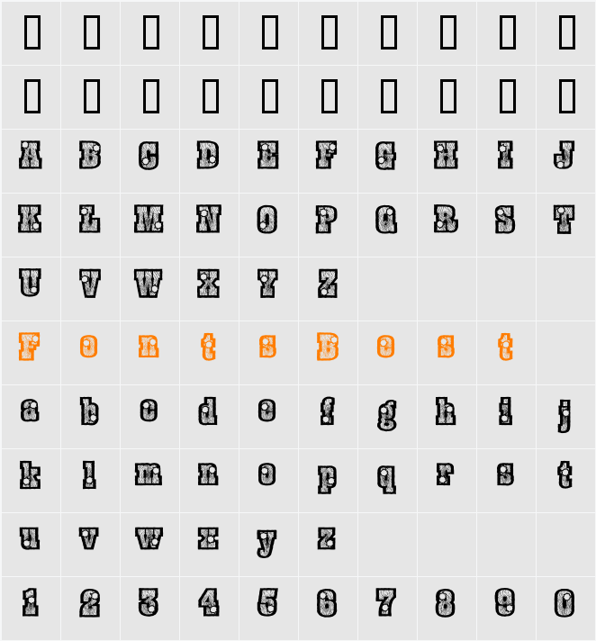 BurrisShootOut Character Map