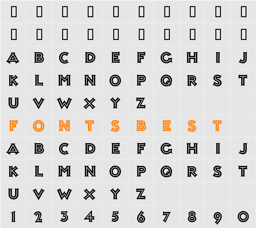 Ashley Inline Character Map