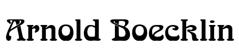 Arnold Boecklin Font Image