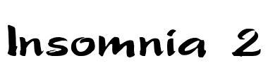 Insomnia 2 Font Image