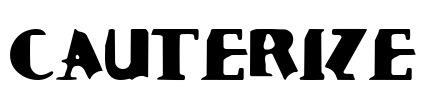 Cauterize Font Image