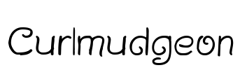 Curlmudgeon Font Image