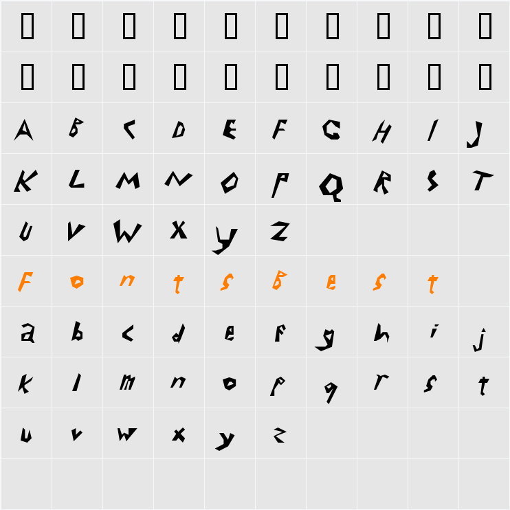 JI-Ensues Character Map