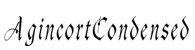 AgincortCondensed Font Image