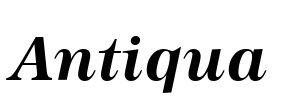 Antiqua Font Image