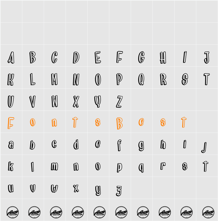 Brainfish Rush_PersonalUseOnly Character Map