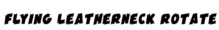 Flying Leatherneck Rotate Font Image