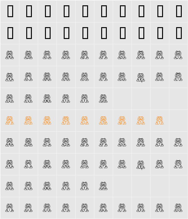 JI-Fifths Character Map