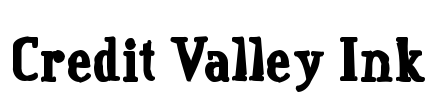 Credit Valley Ink Font Image