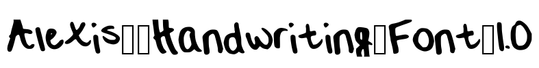 Alexis__Handwriting_Font_1.0