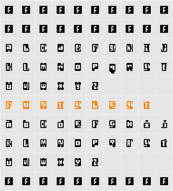 Infix Character Map