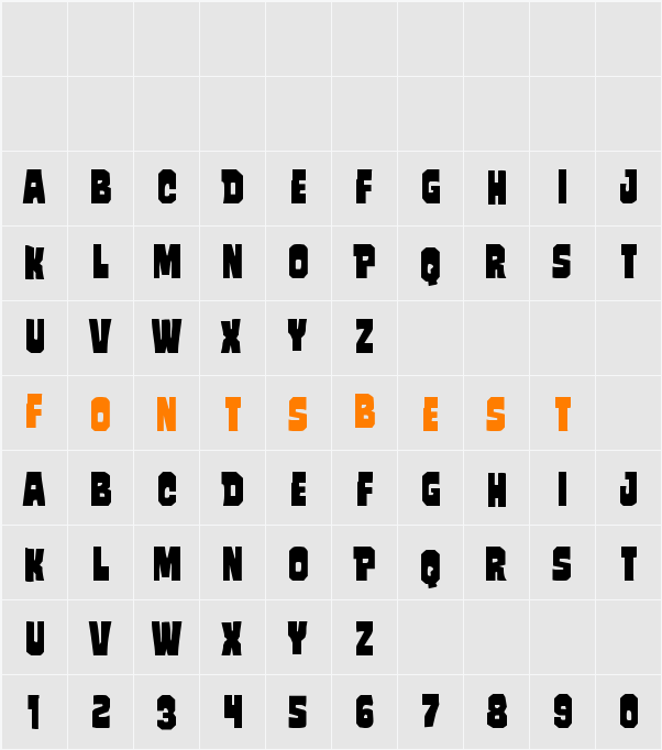 Mindless Brute Staggered Character Map