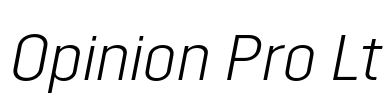 Opinion Pro Lt Font Image