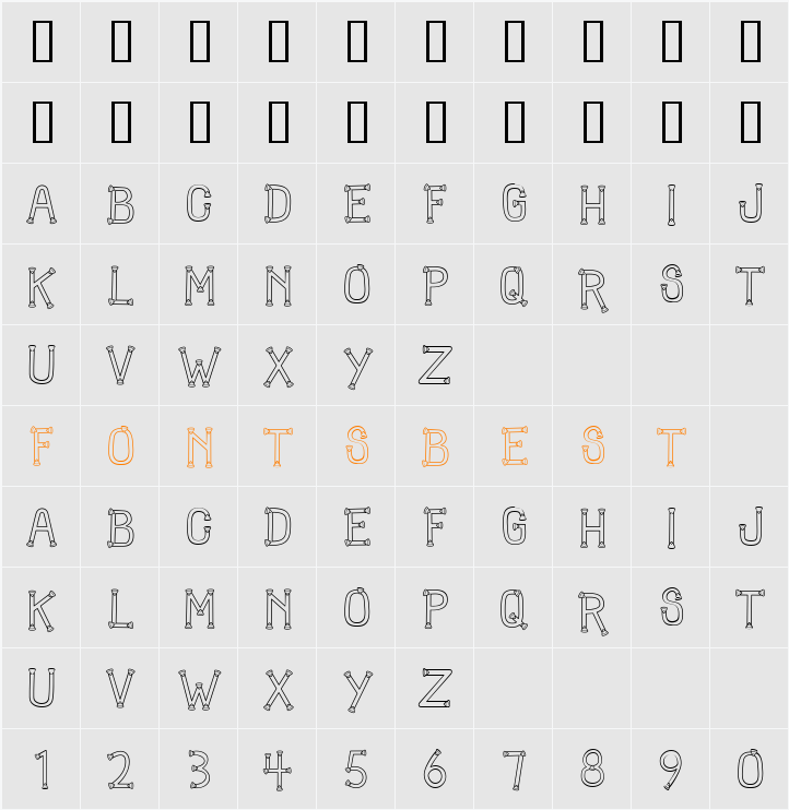 CK Candy Corn Character Map