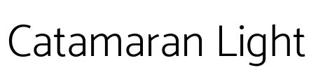 Catamaran Light Font Image