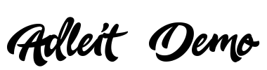 Adleit - Demo Font Image