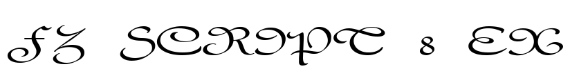 FZ SCRIPT 8 EX Font Image