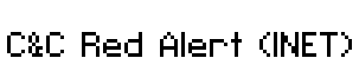 C&C Red Alert (INET) Font Image