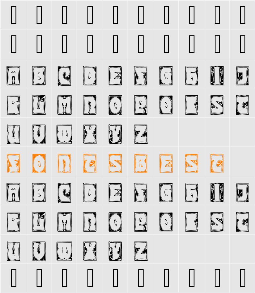 Carmen CapsOutside Character Map