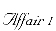 Affair 1 Font Image