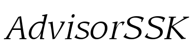 AdvisorSSK Font Image