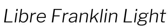 Libre Franklin Light Font Image