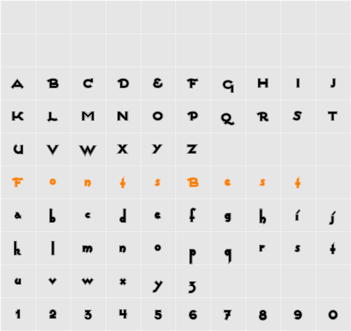 CaptainSwabby Character Map